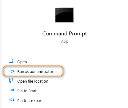 Mở command Prompt