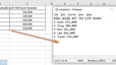Photo of Cách chuyển dữ liệu từ bảng ra văn bản trong Excel.