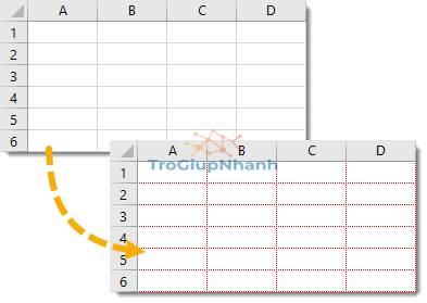 màu viền excel