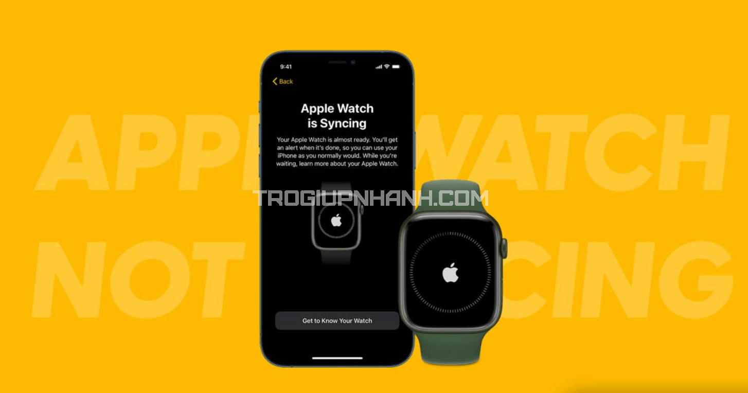 Apple watch không đồng bộ iphone