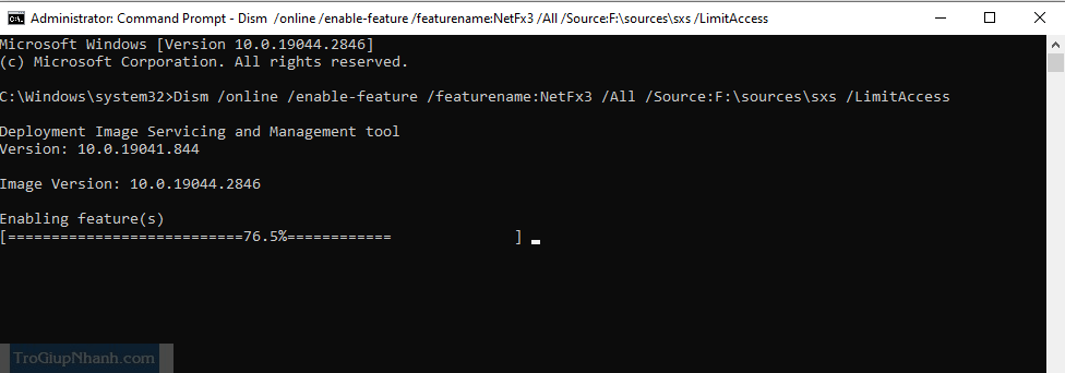 Sửa lỗi khi cài đặt .Net