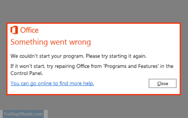 sửa lỗi something went wrong